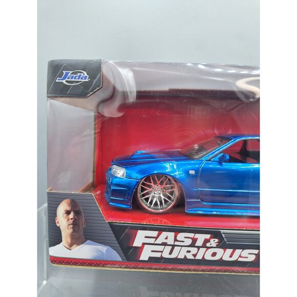 Fast & Furious-Brian's Nissan Skyline GT In Blue. 1:24 Die Cast From Jada Toys. - Picture 2 of 13